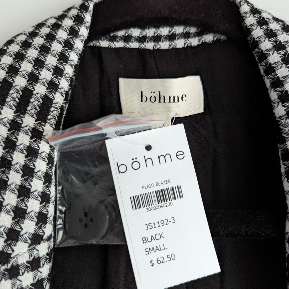 NWT Bohme Aspyn Blazer in Houndstooth - Picture 5 of 6